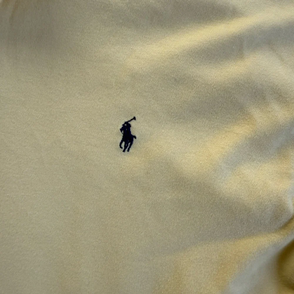 Ralph Lauren Pale Yellow Polo Shirt with Navy Pony